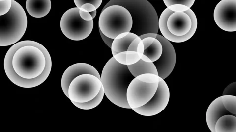 Soft White Abstract Bokeh Circles Floating Smoothly Creating Elegant Motion.. Stock Footage 324667390