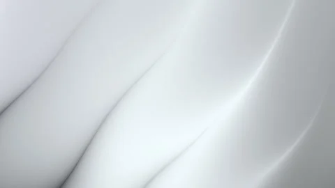 Soft white abstract curves form a smooth minimal background with gentle gradi Video stock 332802576