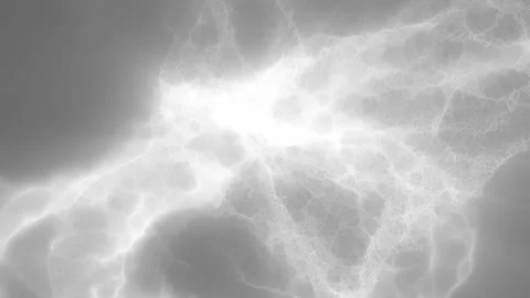 Soft white and gray liquid ripples create an elegant monochrome texture Stock Footage 341399242