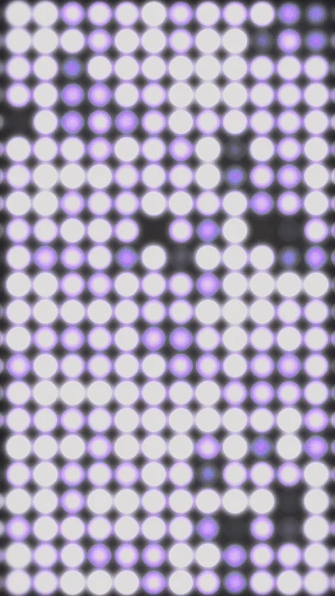 Soft white and purple blinking led dot matrix grid Stock Footage 344378998