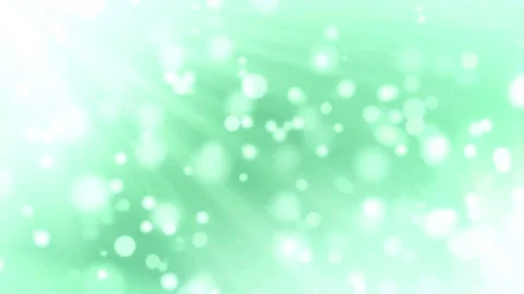 Soft white bokeh lights float on light green background Stock-Footage 331766966