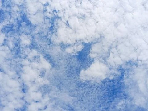 Soft White Cloud Texture in Blue Sky Stock Photos