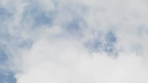 Soft White Cloud Texture Moving Across Blue Sky 스톡 동영상 334019343