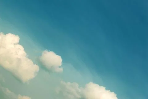 Soft White clouds in the blue sky, Blue sky and clouds background. Stock Photos
