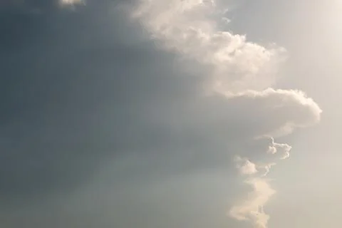 Soft White clouds in the blue sky, Blue sky and clouds background. Foto stock