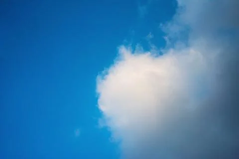 Soft White clouds in the blue sky, Blue sky, and clouds background. Foto stock