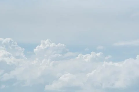 Soft White Clouds In Blue Sky Stock Photos