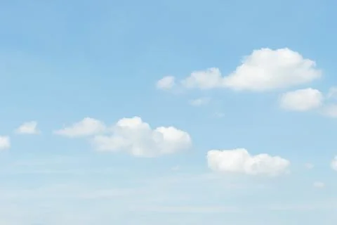 Soft White Clouds In Blue Sky Stock Photos
