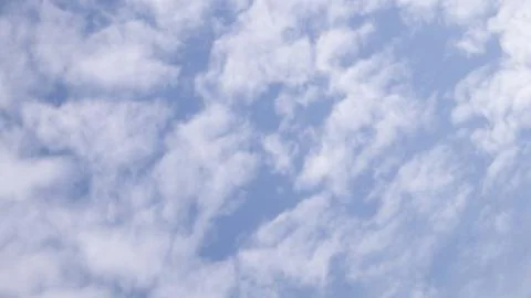 Soft White Clouds In Blue Sky Nature Background Stockfoto's