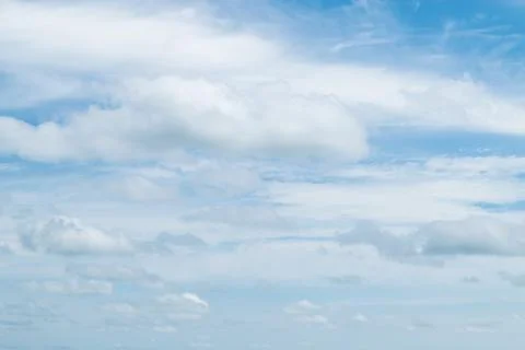 Soft White Clouds in Blue Sky Stock Photos