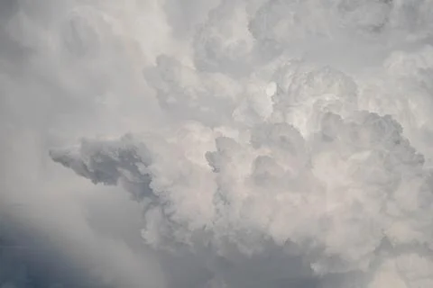 Soft white clouds. Concept: freedom, frequency, airy, cozy Stock Photos