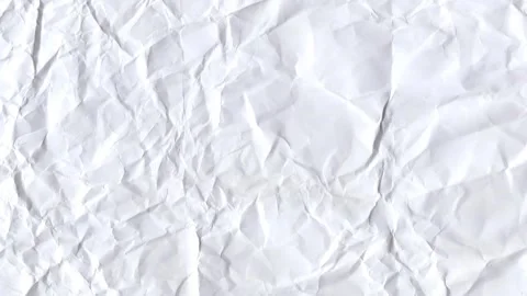Soft white crumpled paper texture Stock Footage 328155666