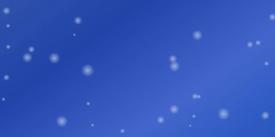 Soft white glowing particles on a blue background Stock Illustration
