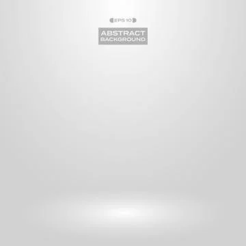Soft white gray gradient studio presentation background. Stock Illustration