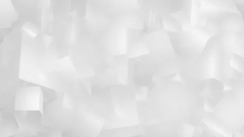 Soft white irregular cubes smooth cloud minimal geometric low poly 4k looping Stock Footage 219611608