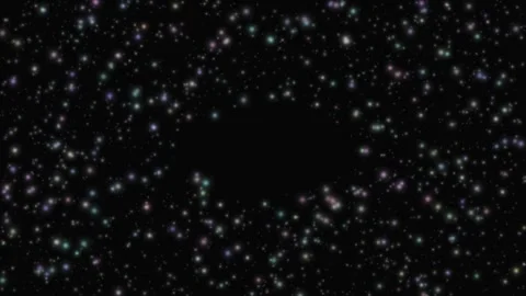 Soft White Particles Dark Calm Motion Loop Stock Footage 332496578