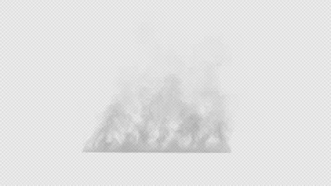 Soft White Smoke Flowing on Alpha Stock Footage 306296665