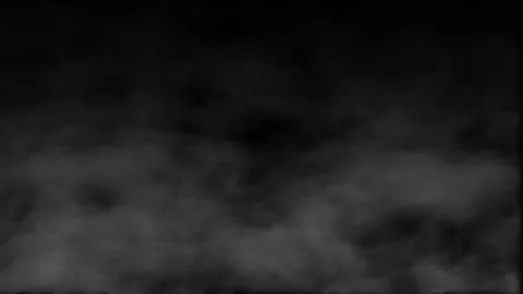 Soft white smoke moving on green screen background animation. Cinematic thick mi Video stock 342336689