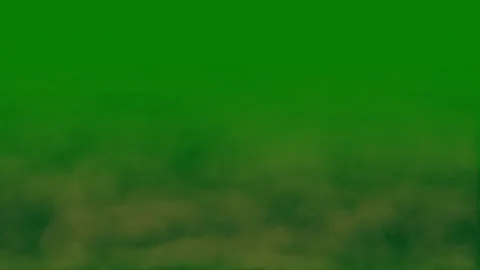 Soft white smoke moving on green screen background animation. Cinematic thick mi Stock-Footage 342336694