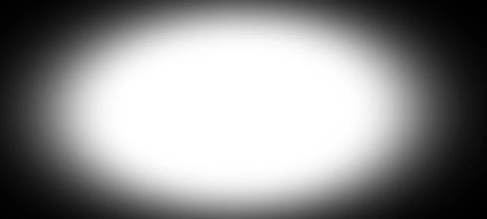 Soft White Vignette Frame with Radial Gradient Blur Stock Illustration
