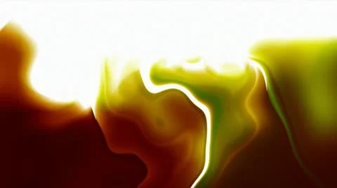 Soft White Whisp light Blurs with Orange and Green Glow Stock Footage 22418880