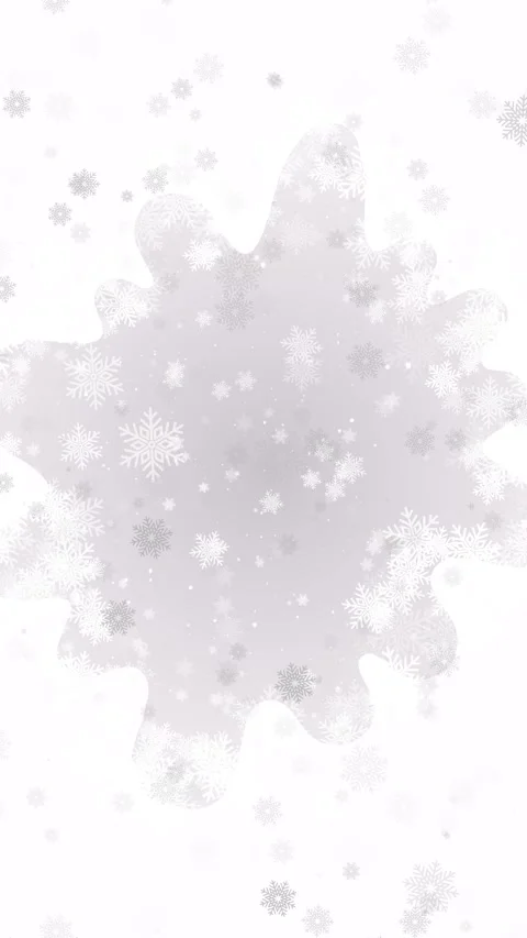Soft white winter background gray snow flakes, frosty abstract wash, delicate pa 库存影片 340402553