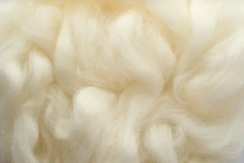 Soft white wool texture as background, closeup Stock Photos