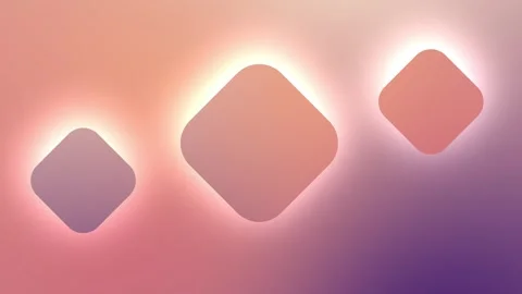 Soft Wiggling Rounded Diamonds with Side Gradient Flow Stock Footage 303562344