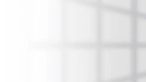 Soft Window Frame Shadow Cast on Clean White Wall Surface. Stock Footage 340880276