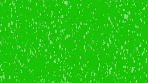 Soft winter snow falling particles on green screen background Stock Footage 320867827