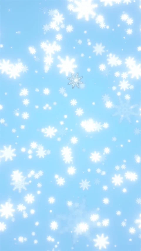 Soft winter snowflake pattern on light blue background, festive abstract sn.. Stock Footage 323870628