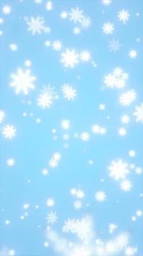 Soft winter snowflake pattern on light blue background, festive abstract sn.. Stock Illustration