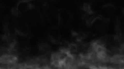 Soft wisps of white smoke gently swirling against a dark background 库存影片 342613885