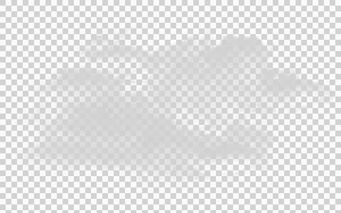 Soft wispy white cloud isolated on transparent background for overlay Stock Illustration