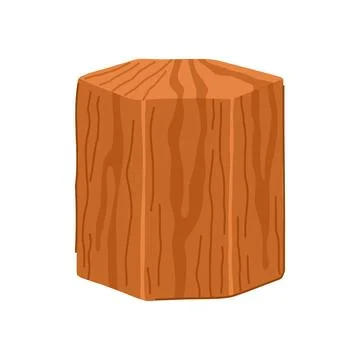 Soft wood platform cartoon vector illustration Stock Illustration