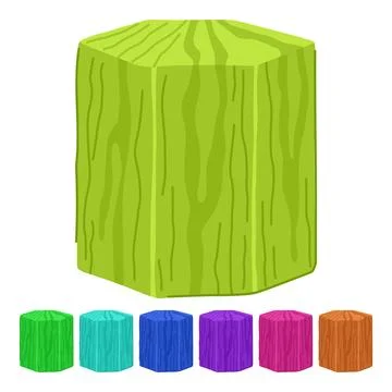 Soft wood platform vector cartoon graphic Stock Illustration