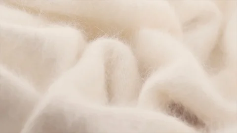 Soft wool background. Alpaca wool mohair clothes texture. Natural cashmere wool Stock Footage 114242869