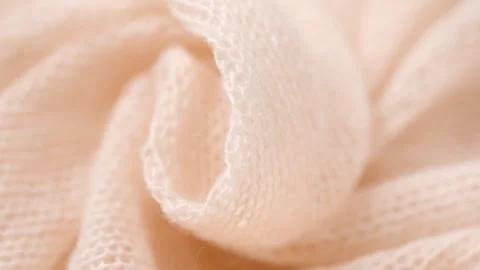 Soft Wool knitted background. Light pastel Alpaca wool mohair clothes texture Stock Footage 325806221