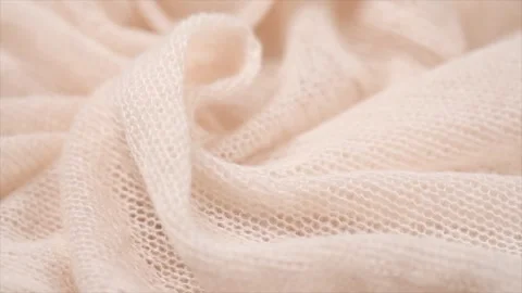 Soft Wool knitted background. Light pastel Alpaca wool mohair clothes texture Stock Footage 327333544