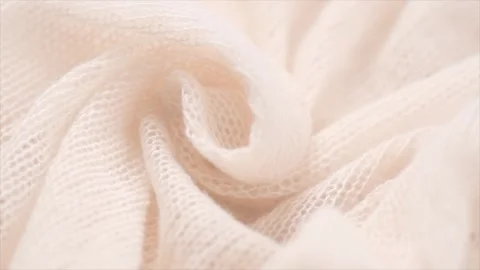 Soft Wool knitted background. Light pastel Alpaca wool mohair clothes texture Stock Footage 328172202