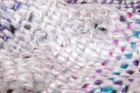 Soft wool material texture of winter scarf Stock Photos