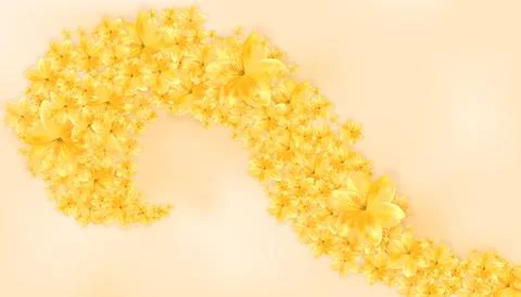 Soft Yellow Abstract Composition with Gentle Glow Stock Illustration