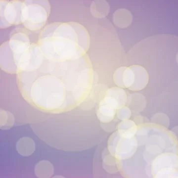 Soft yellow bokeh effect on purple background Stock-Illustration