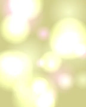 Soft Yellow Bokeh Light Background with Dreamy Blurred Circles and Pastel G.. Stock-Illustration