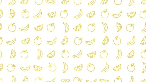 Soft yellow floral pattern on white background Stock Footage 322716963