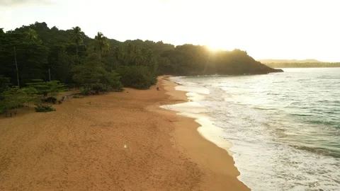 Soft Yellow Light Along Remote Shore-13 動画素材 322520084