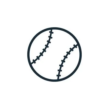 Softball, Baseball, Ball Icon Design Template Elements Stock-Illustration