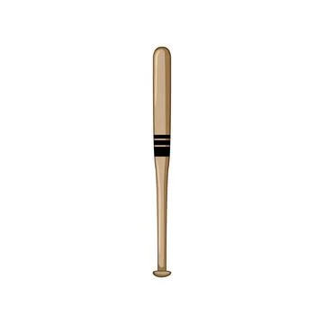 Softball bat baseball cartoon vector illustration Illustration