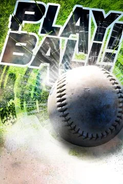 Softball 库存插图