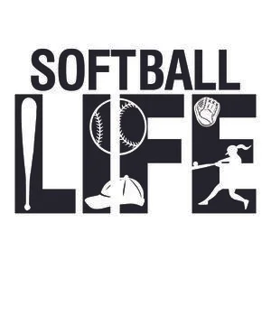 Softball life Stock Illustration